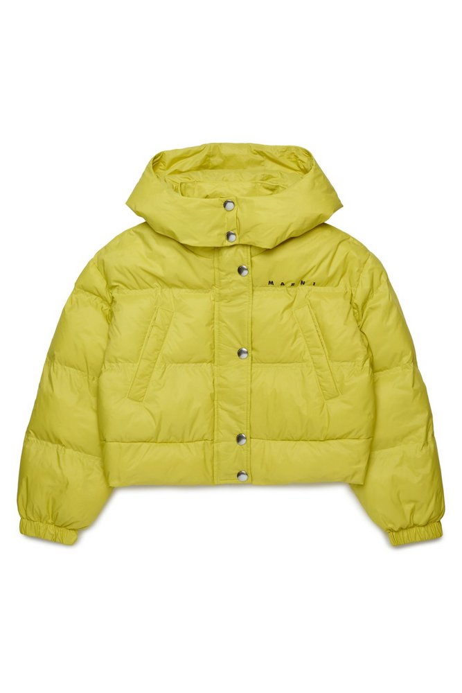 Marni Kids 로고 프린트 후드 재킷
