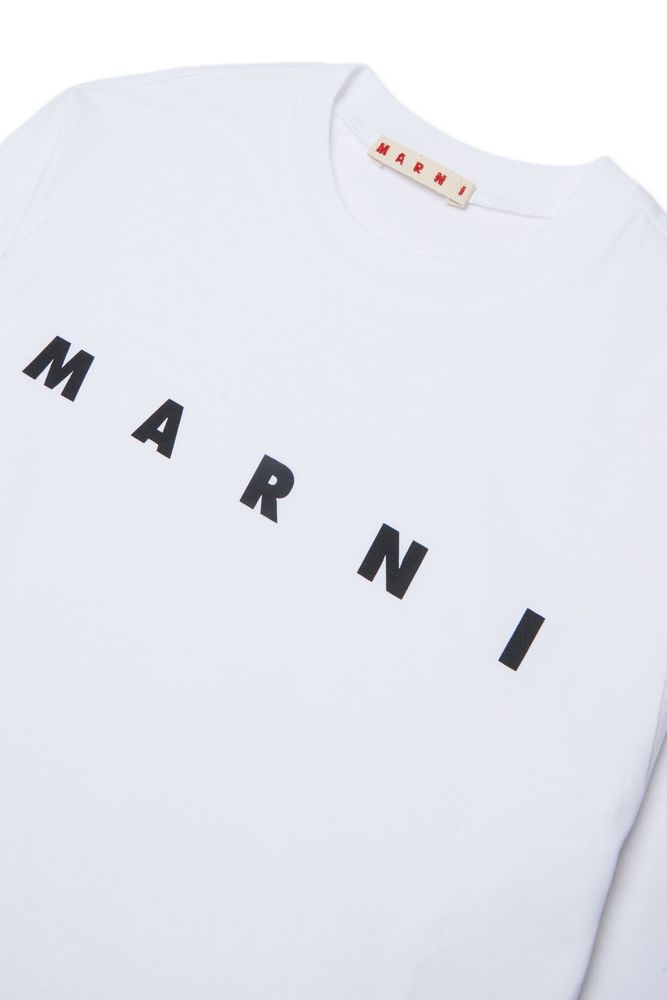 Marni Kids 로고 롱슬리브 티셔츠