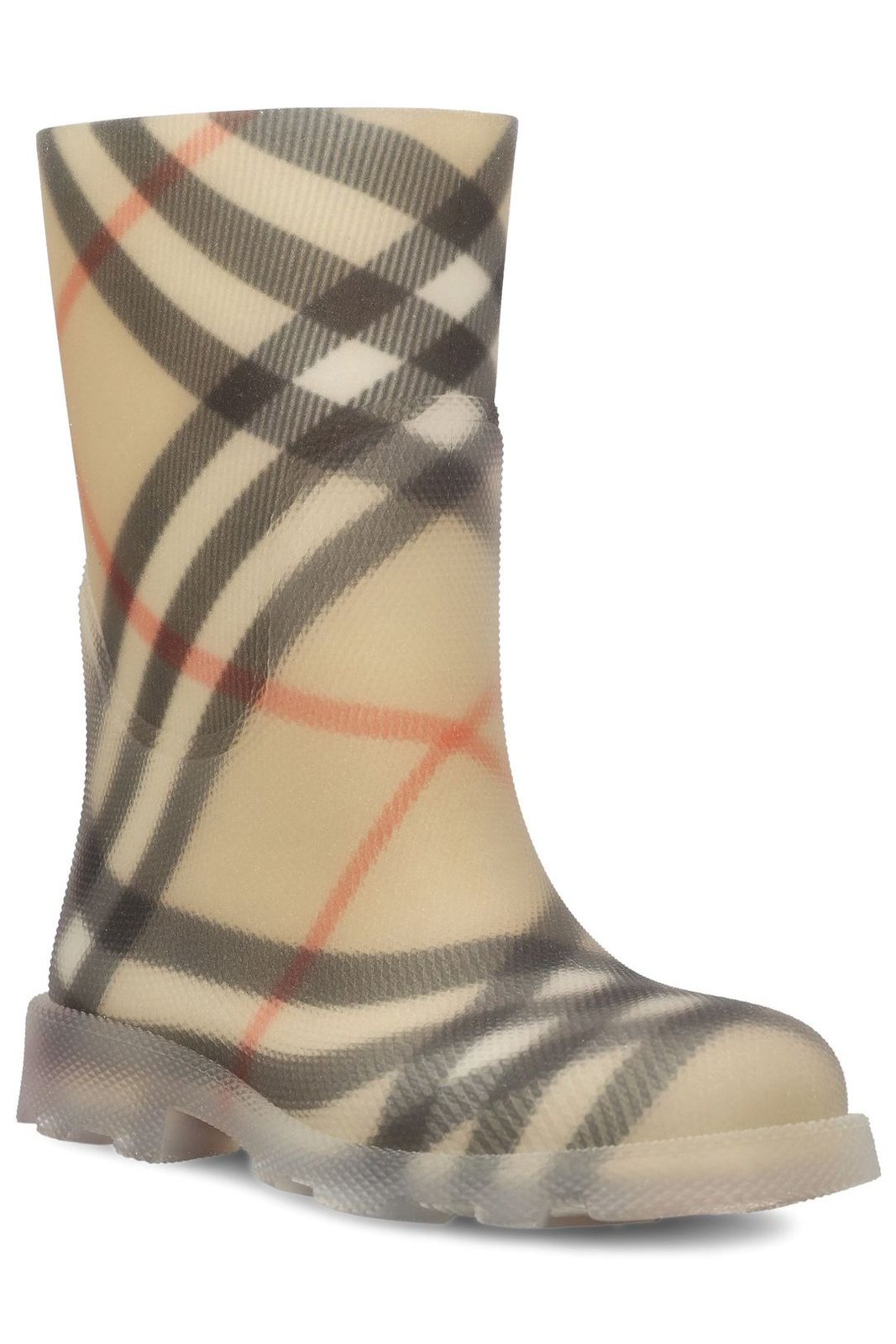 Burberry Kids Marsh Checked Slip-On Ankle Boots