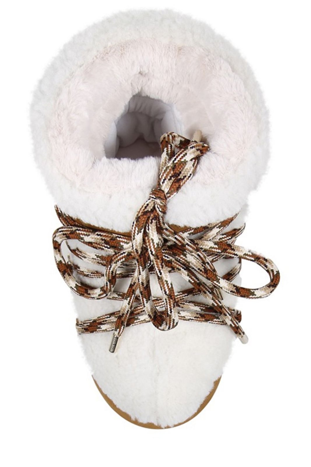 Moon Boot Logo Printed Shearling Lace-Up Boots