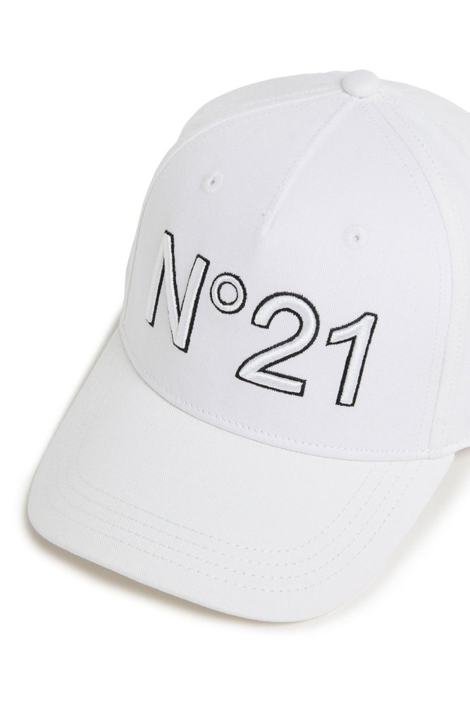 N.21 Kids 로고 자수 야구 모자