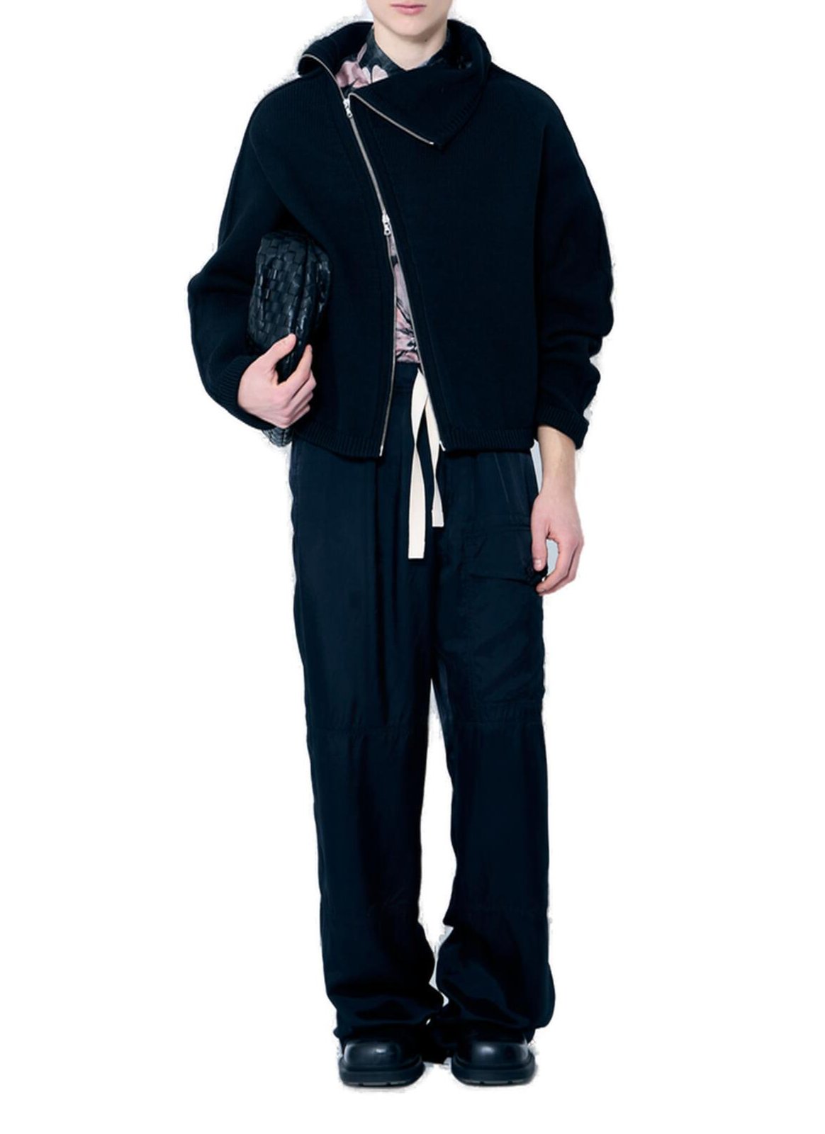 DRIES VAN NOTEN 24AW ジップニット　ブラック　サイズS DRIES VAN NOTEN】BLACK ZIPPED SWEATER S - メルカリ