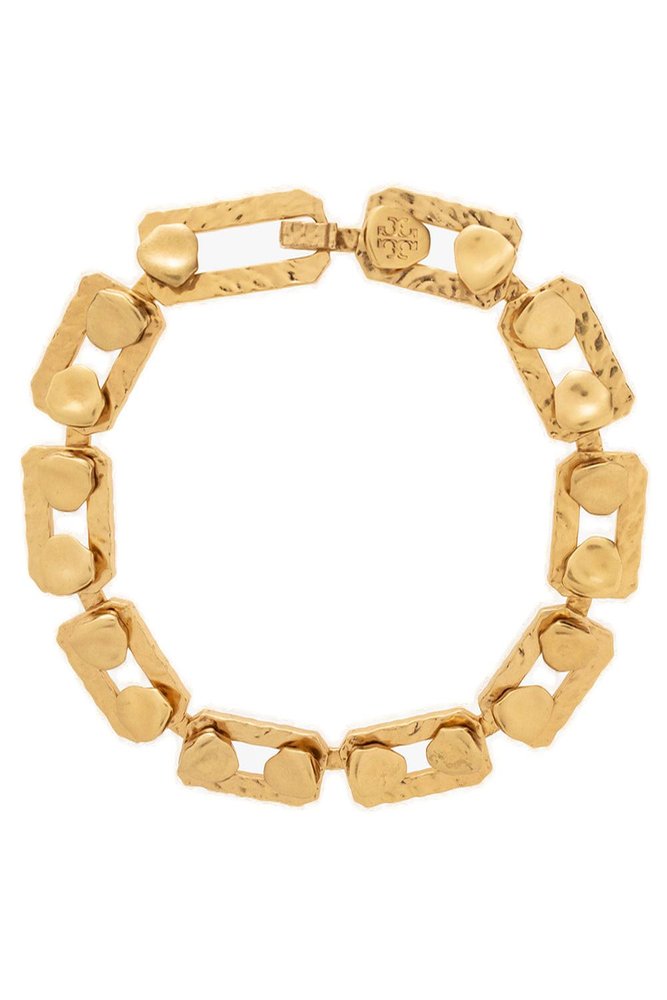 Tory Burch Brutalist Linked Necklace In Gold ModeSens