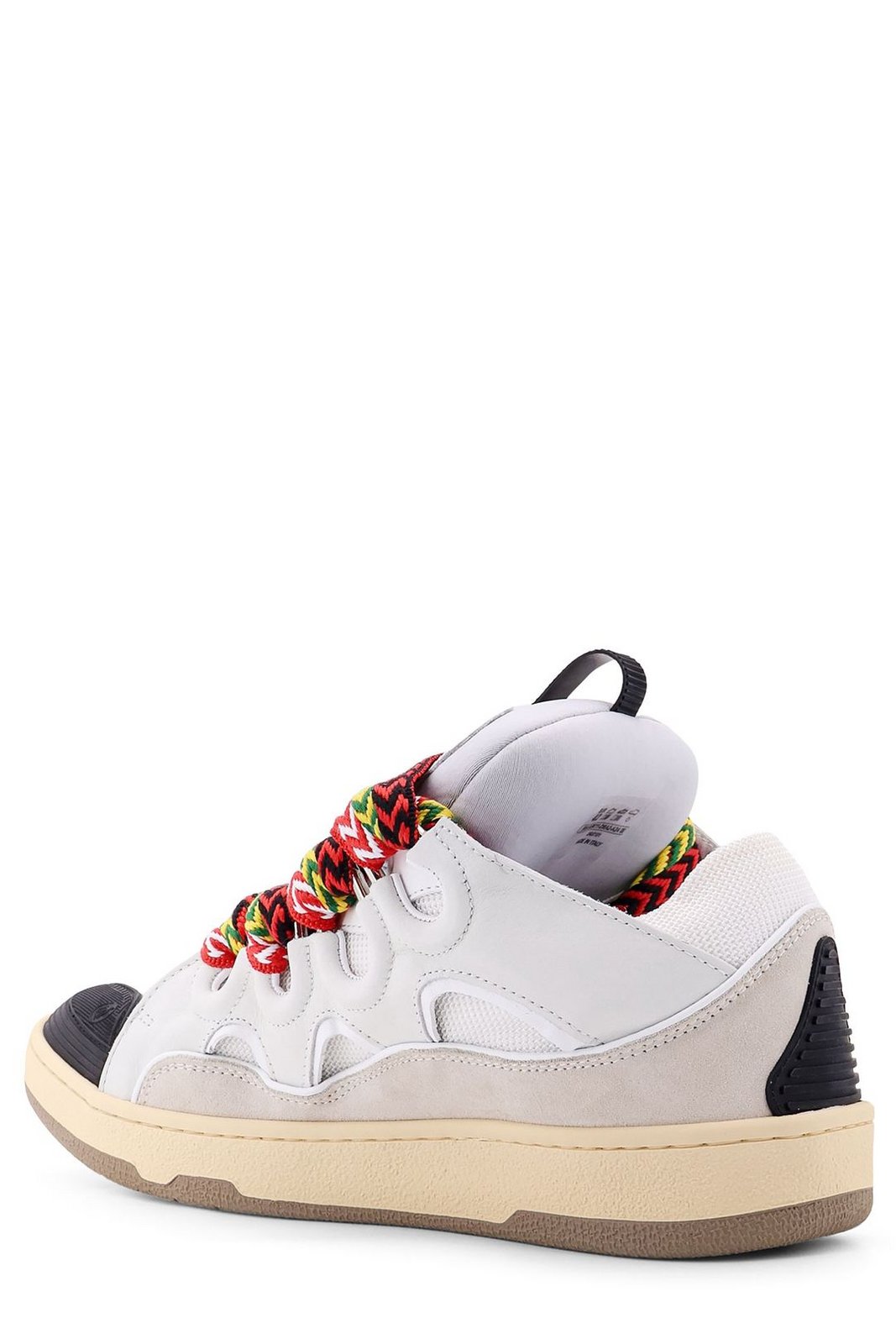 Lanvin Curb Round Toe Lace-Up Sneakers