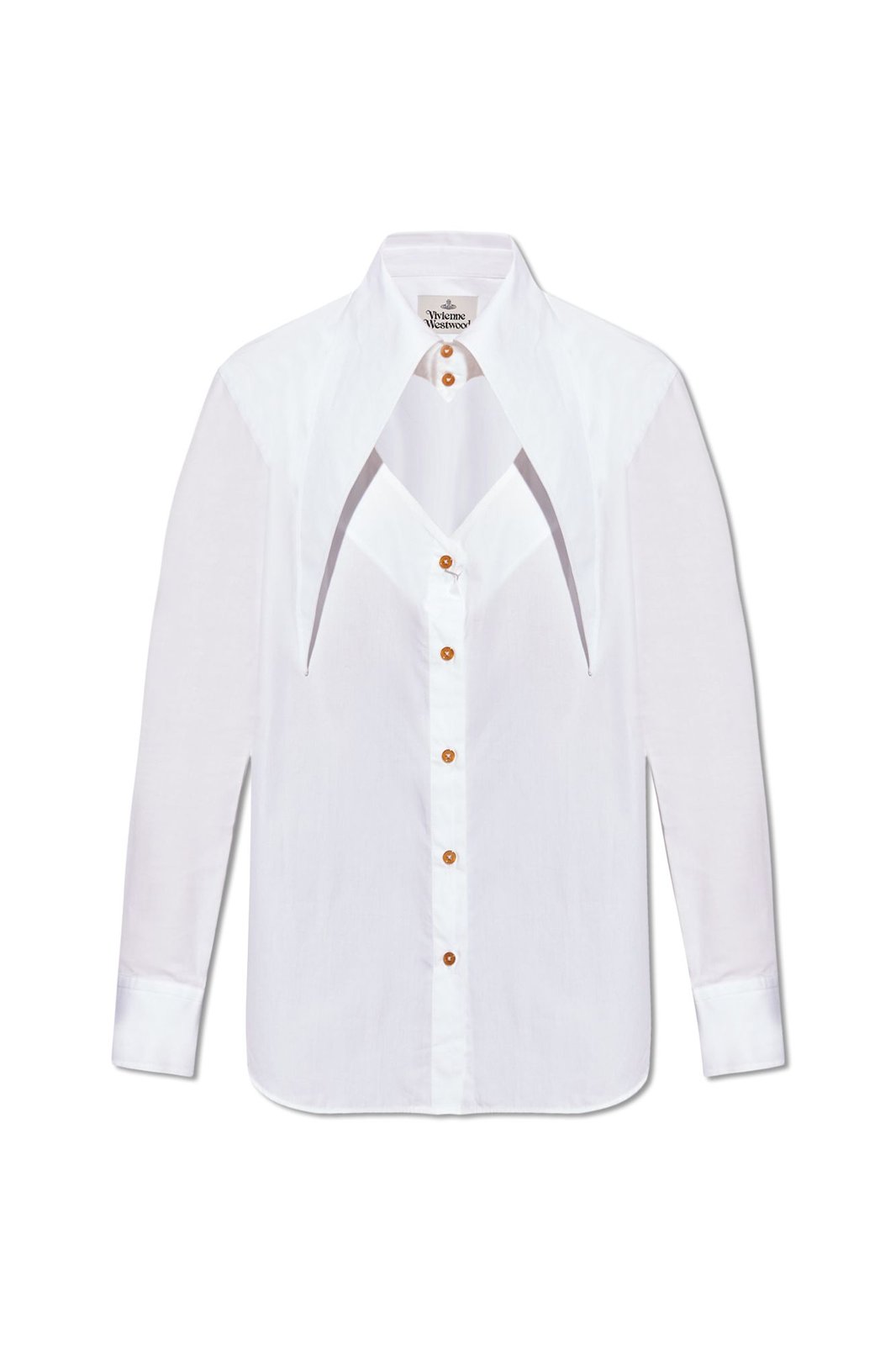 Vivienne Westwood Oversized Pointed Collar Cut-Out Shirt – On Sale