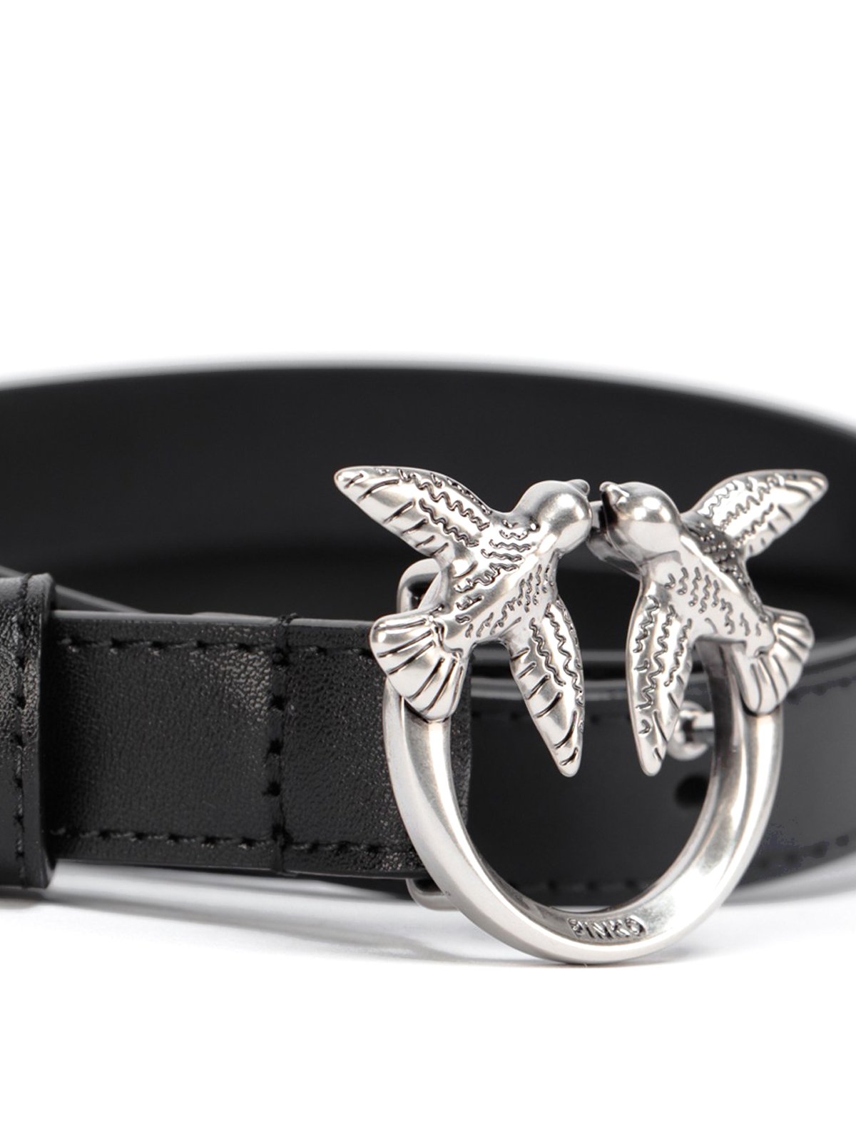 Pinko Love Bird Plaque Buckle Belt