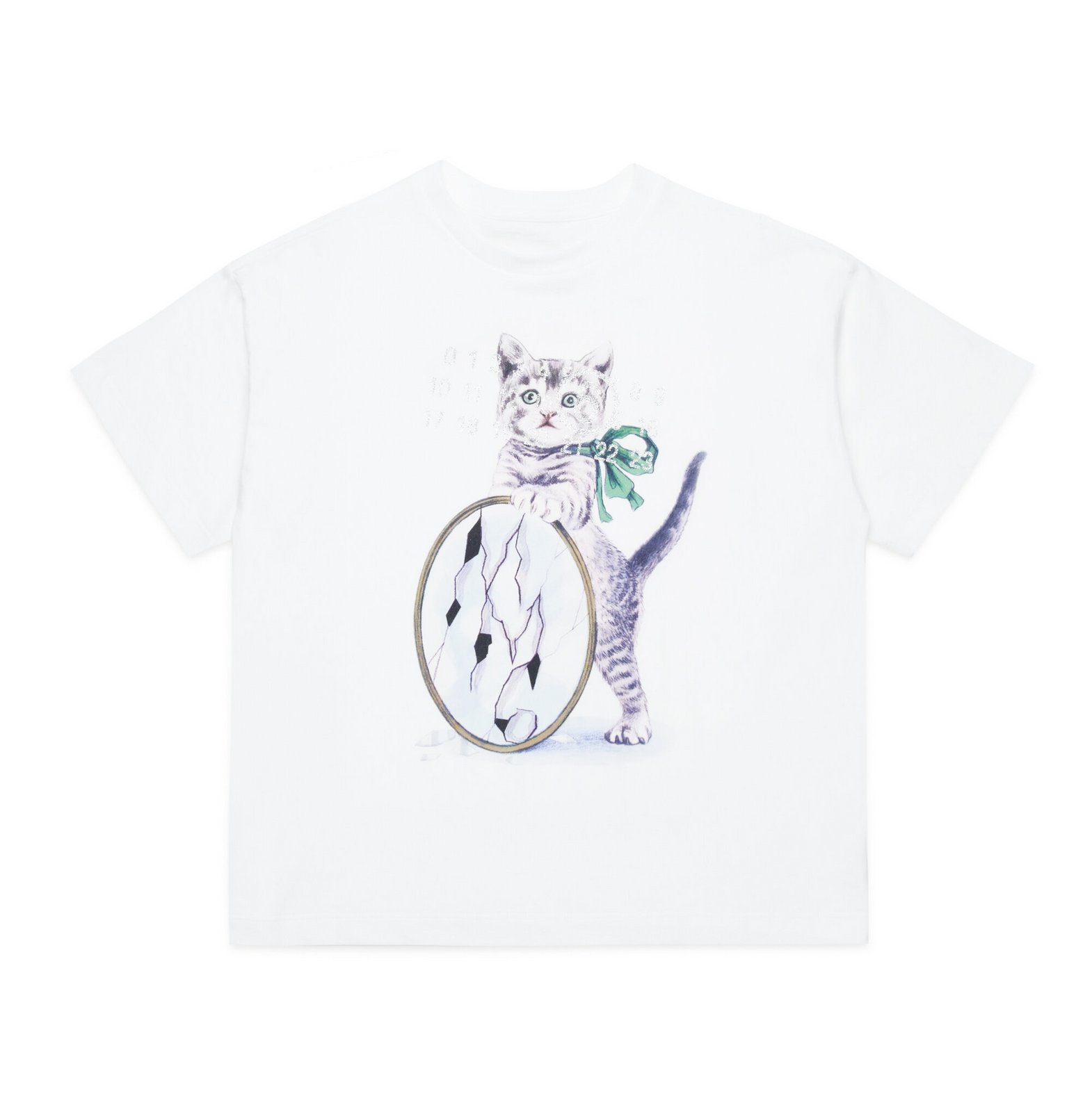 MM6 Maison Margiela Kids Numbers-Motif Crewneck T-Shirt