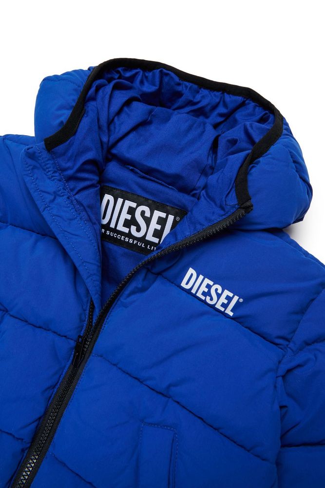 Diesel Kids 제코프 로고 후드 자켓