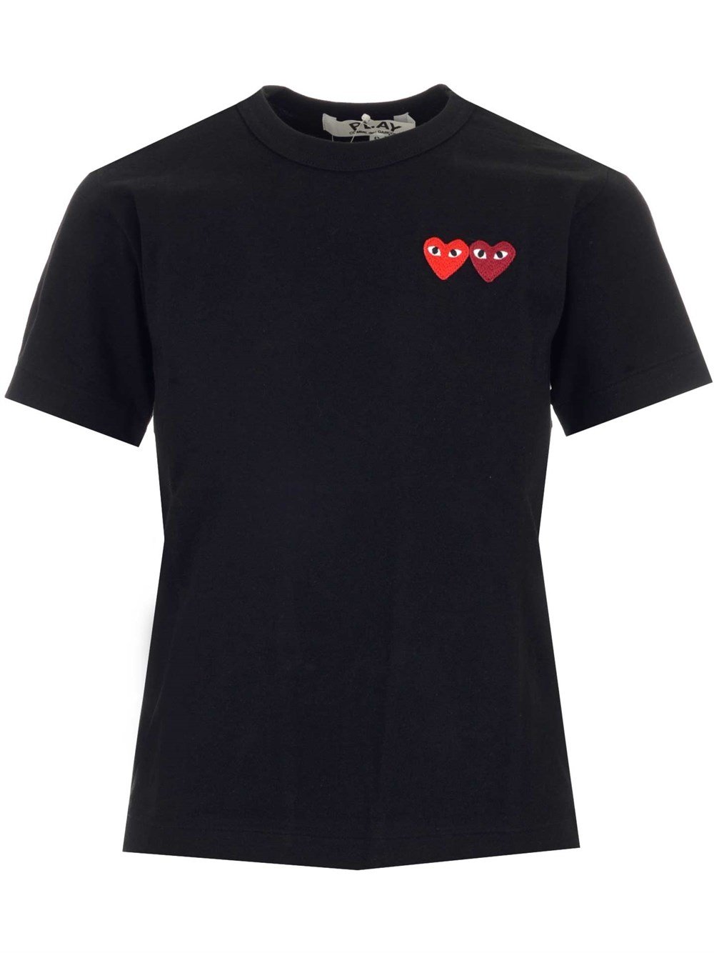 Comme des Garçons Play Double-Heart Logo Patch Crewneck T-Shirt