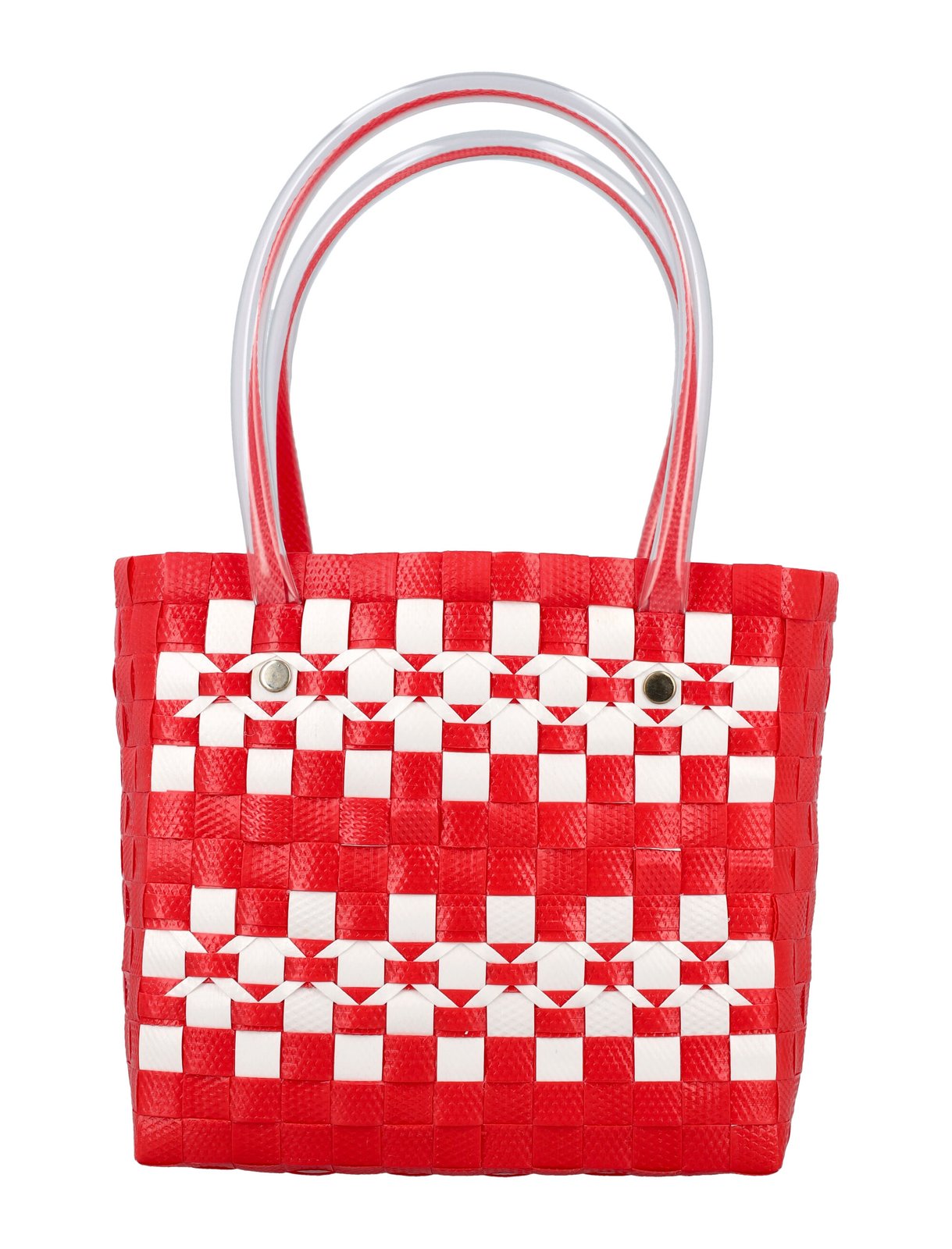 Marni Kids Woven-Designed Top Handle Bag