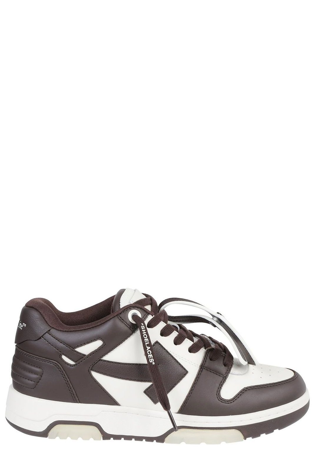 Off-White Out Of Office Round Toe Lace-Up Sneakers