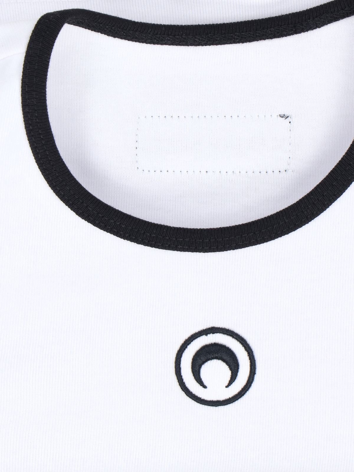 Marine Serre Logo Detailed Cropped Top