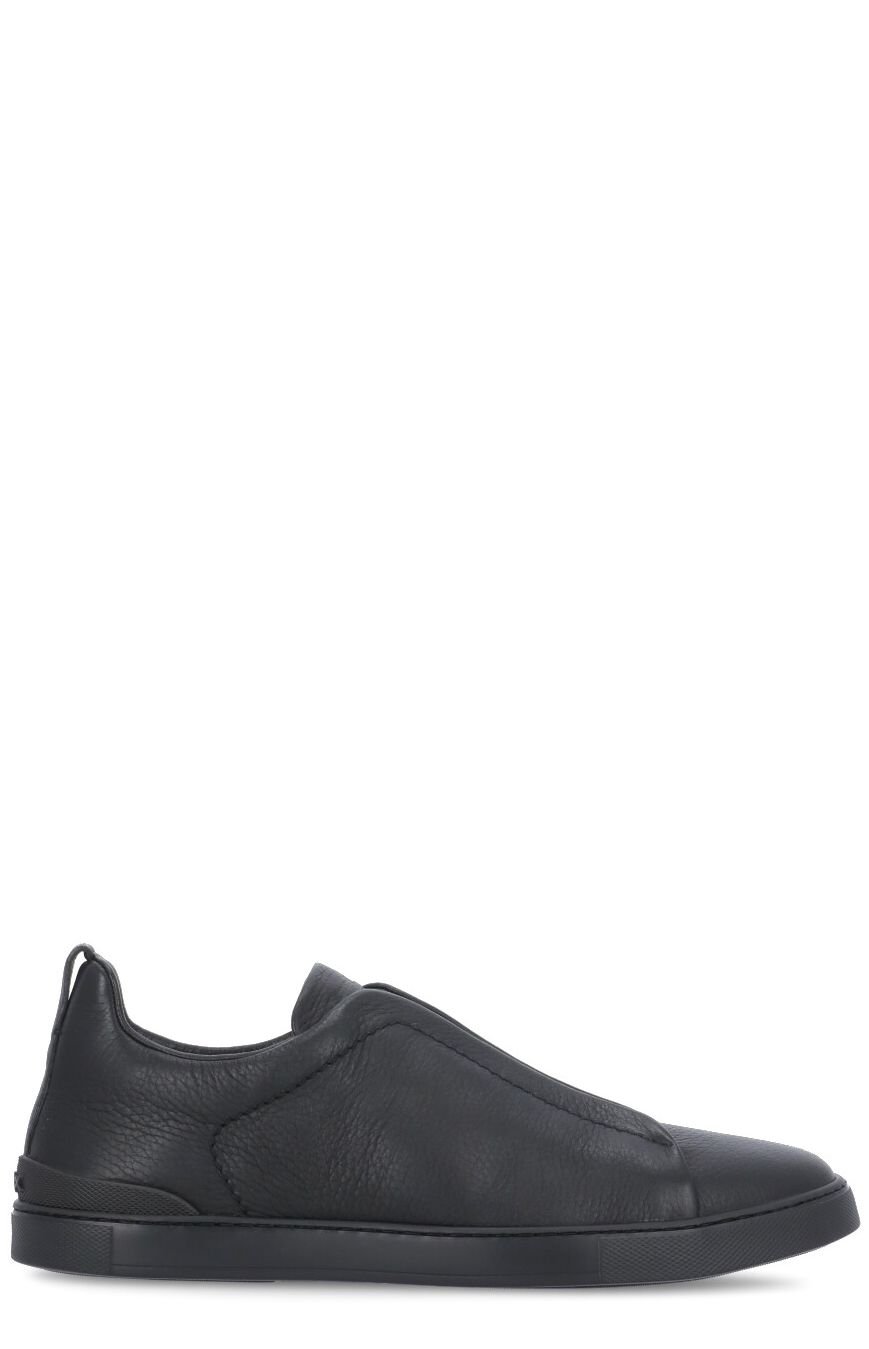 Zegna Triple Stitch Slip-On Sneakers