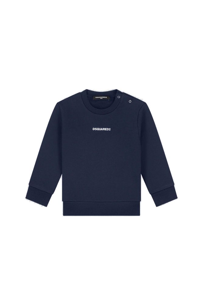 Dsquared 2 kids 로고 크루넥 맨투맨