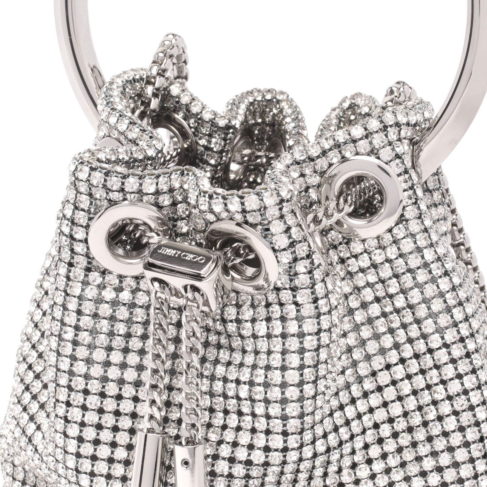 Jimmy Choo Embellished Drawstring Bucket Bag