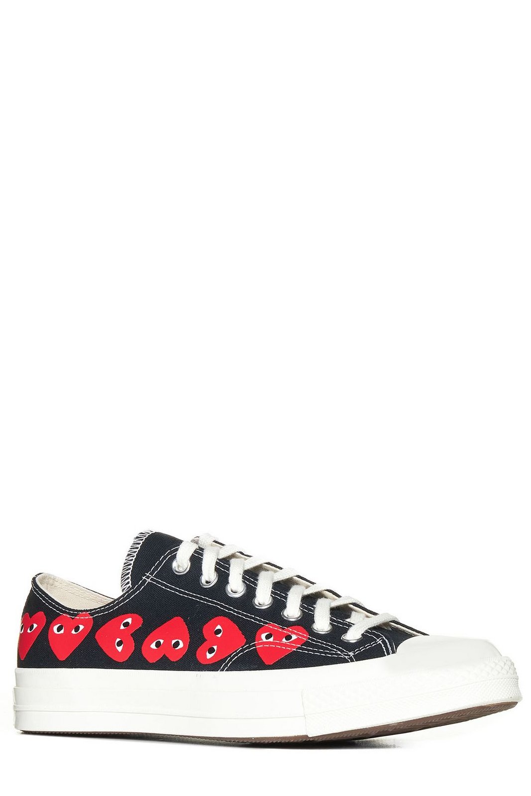 Comme des Garçons Play X Converse Heart Logo Printed Low-Top Sneakers