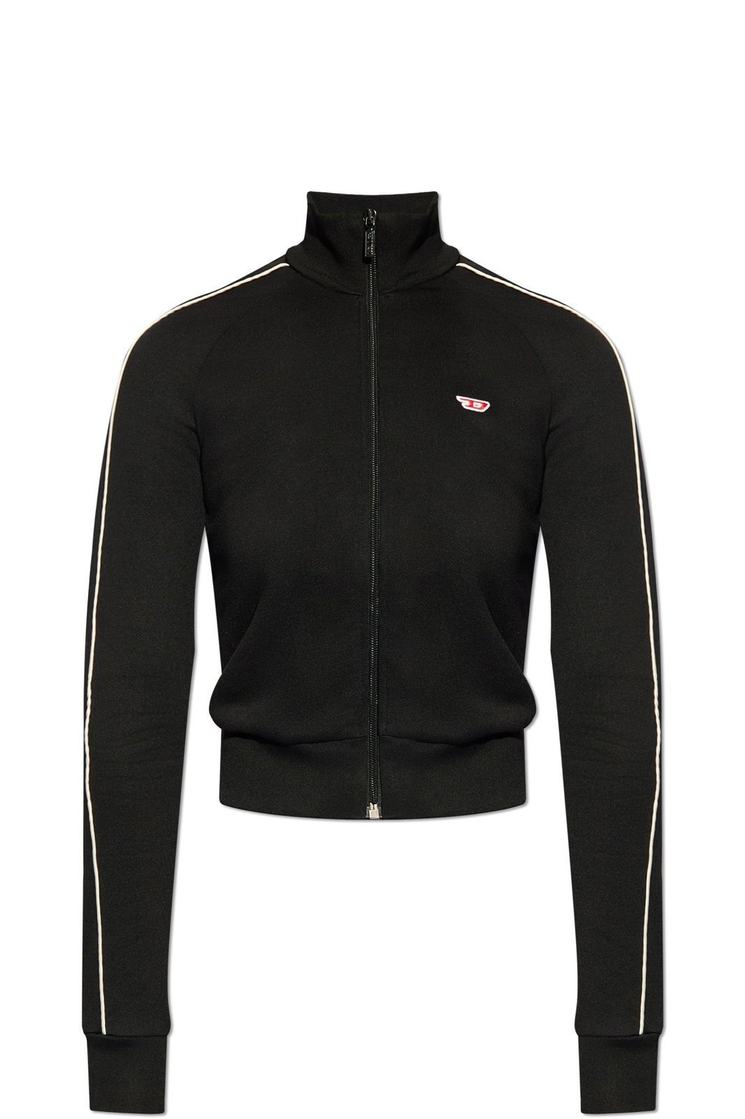 Diesel F-Jamila-Piping-D Zipped Sweatshirt