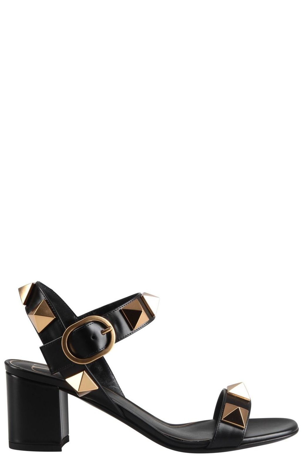 Valentino Garavani Rockstud Open Toe Block-Heel Sandals