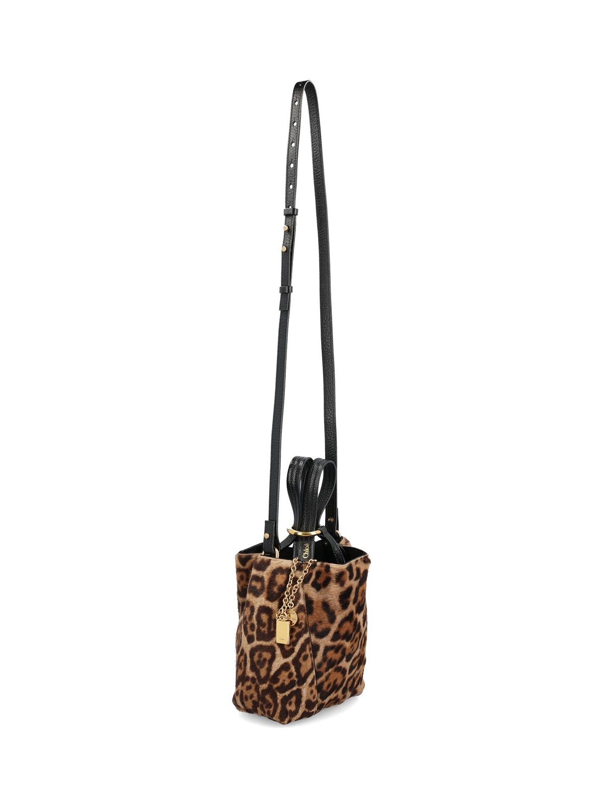Chloé Spin Leopard-Print Small Tote Bag
