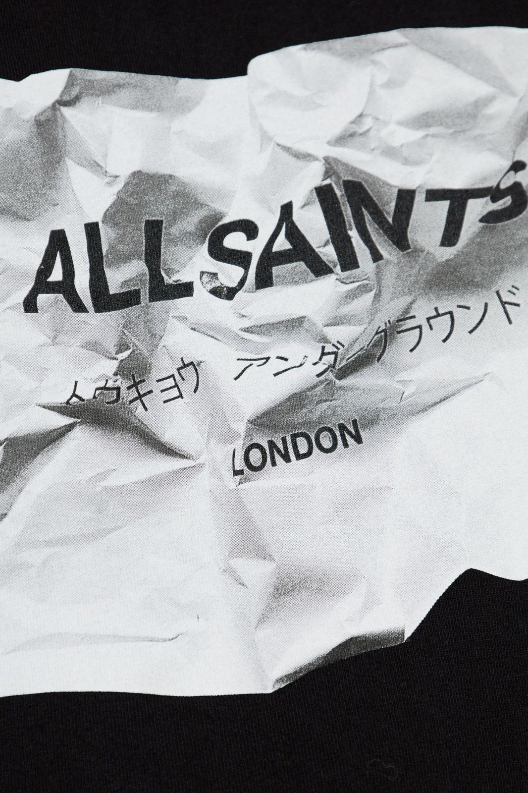 Allsaints Logo Printed Crewneck T-Shirt