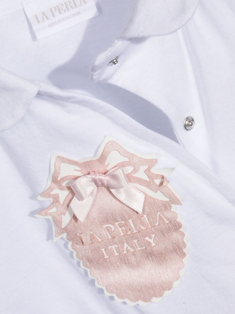 La Perla Kids 보우 디테일 점프수트