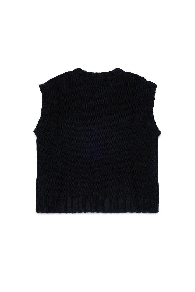 MM6 Maison Margiela Kids 인타르시아 니트 탑