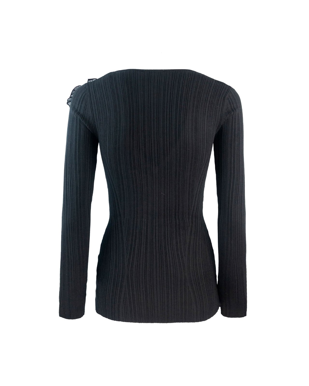 Elisabetta Franchi Floral Detailed Ribbed Knitted Top – Cettire