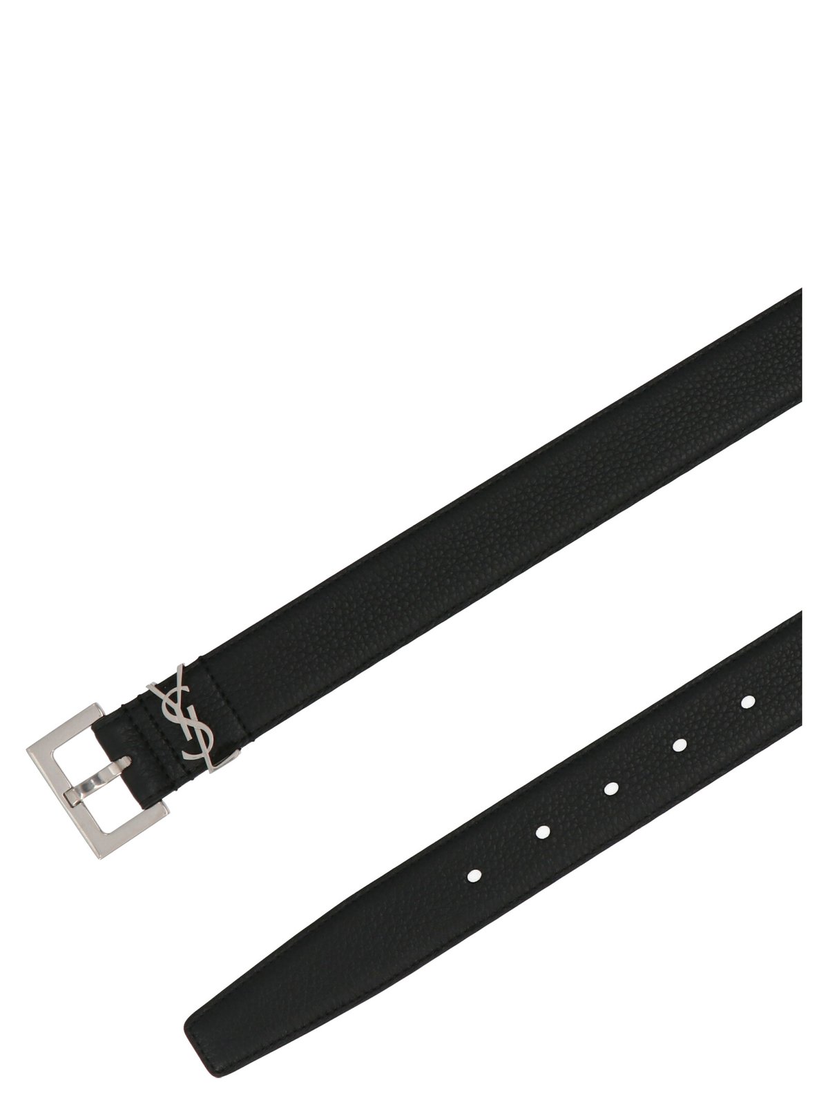 Saint Laurent Monogram Logo Plaque Belt