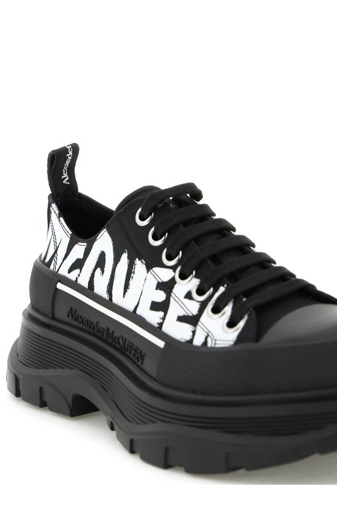 Alexander McQueen Tread Sleek Logo Print Sneakers – Cettire 