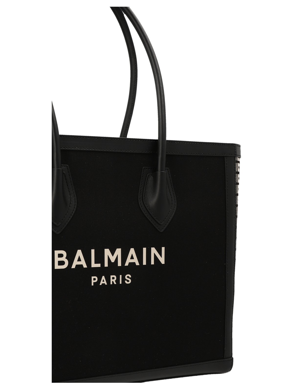 balmain balmain b army 42 logo printed tote bag 1202 . 34 519 . 41