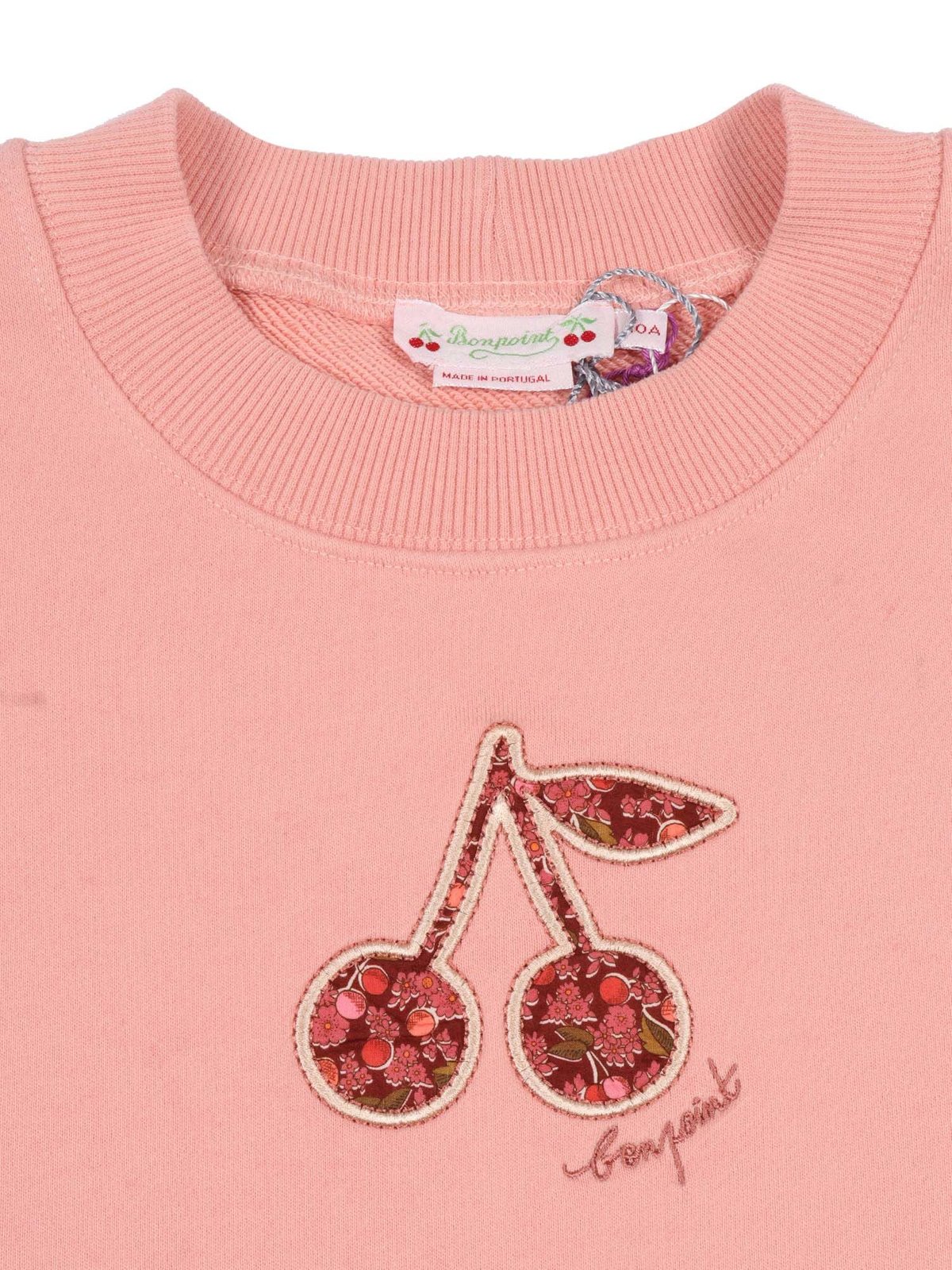 Bonpoint Bart Cherry Embroidered Sweatshirt