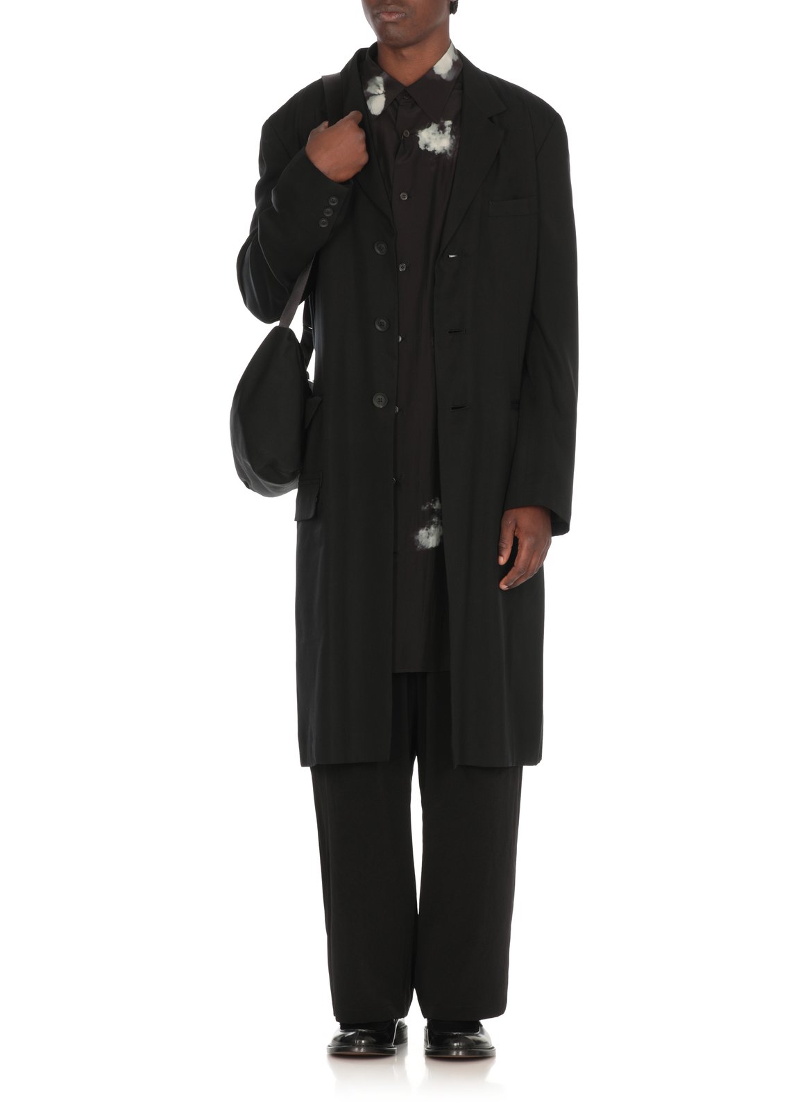 yohjiyamamoto long coat 早い者勝ち Yohji Yamamoto Long Sleeved Single Breasted Coat – On Sale
