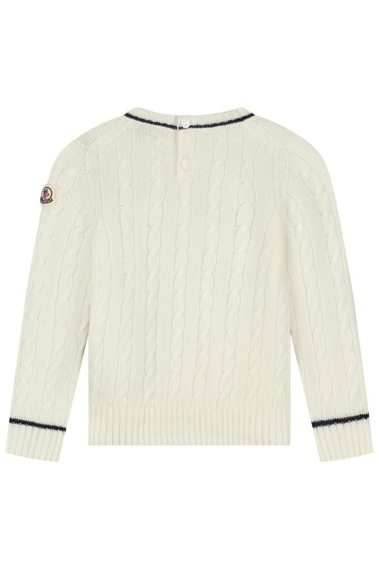 Moncler Enfant Logo Patch Crewneck Jumper