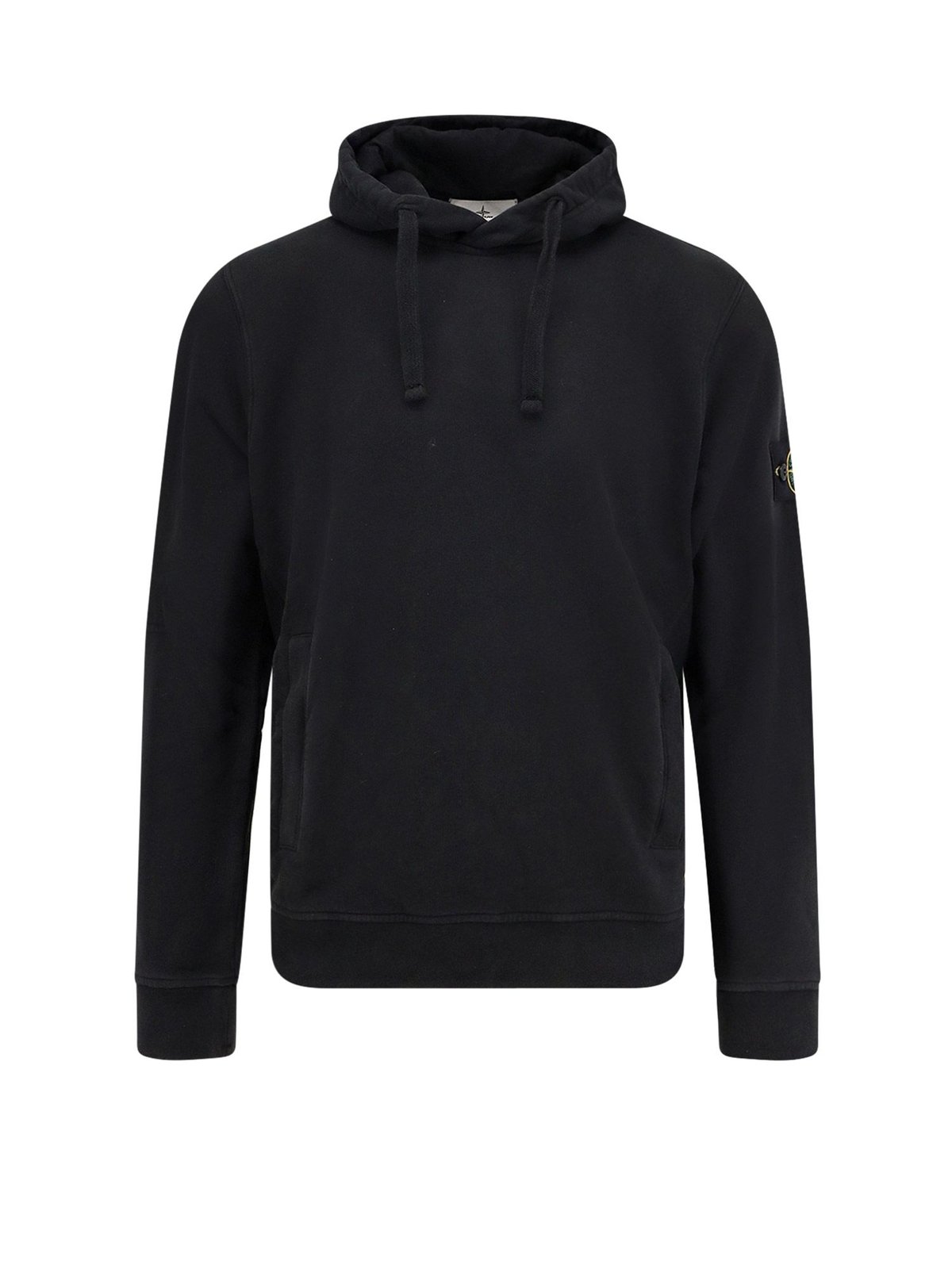 Stone Island Logo Patch Drawstring Hoodie