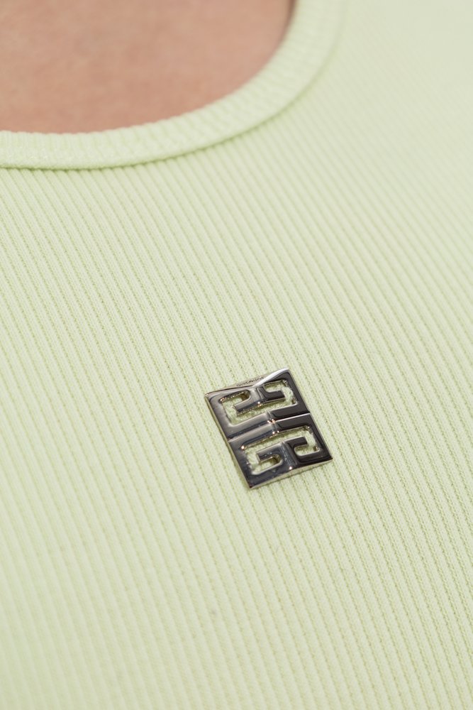 Givenchy 4G Plaque Ribbed-Knit Tank Dress – Cettire