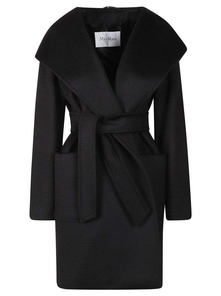 MAXMARA 리알토 후드 벨트 코트