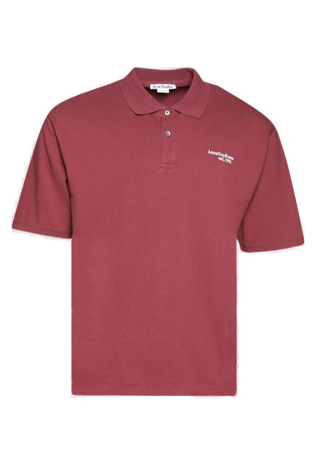 Acne Studios Washed Logo Polo Shirt – Cettire
