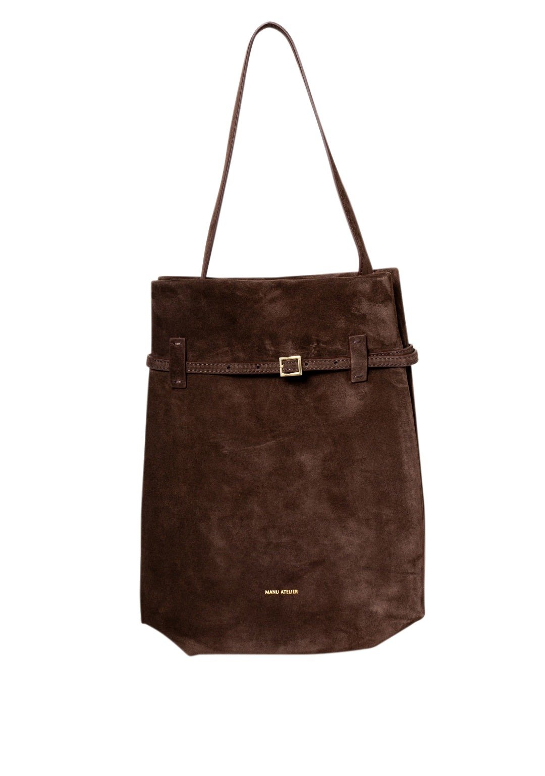 Manu Atelier Tote Du Jour Belt-Detailed Tote Bag