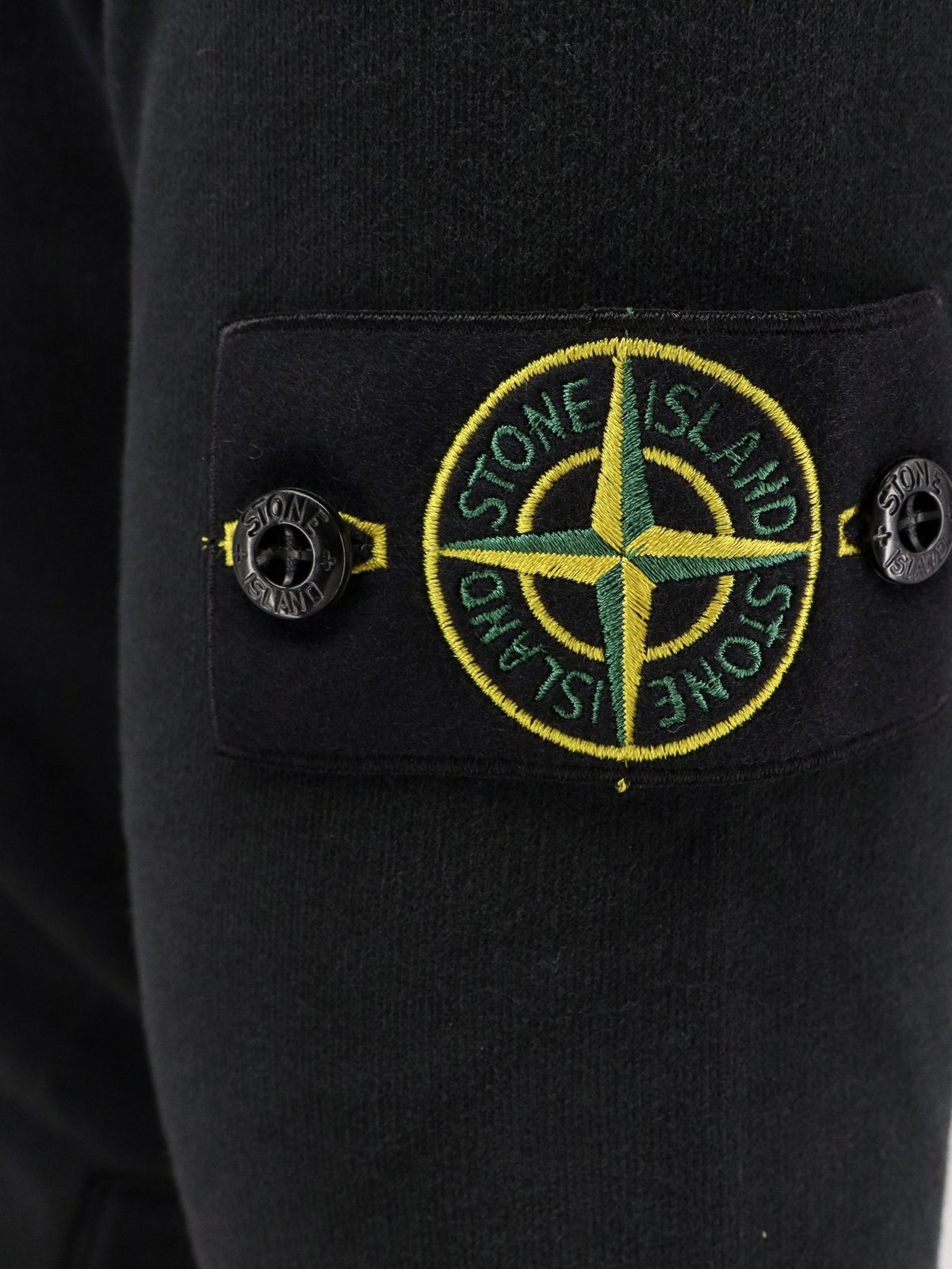 Stone Island Logo Patch Drawstring Hoodie