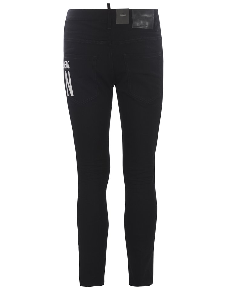 Dsquared2 Logo Printed Skater Jeans – Cettire 