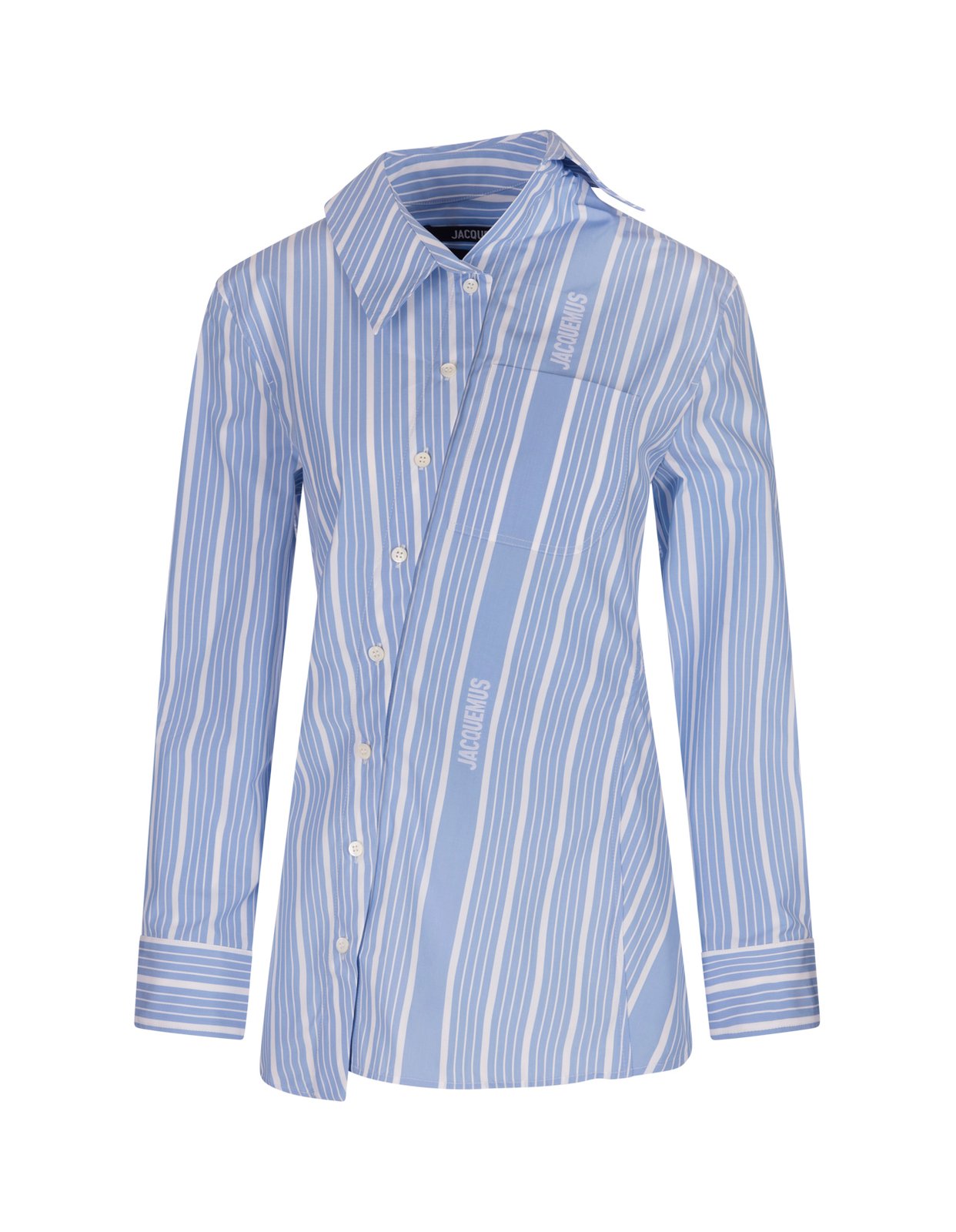 Jacquemus Pablo Striped Asymmetric Hem Shirt