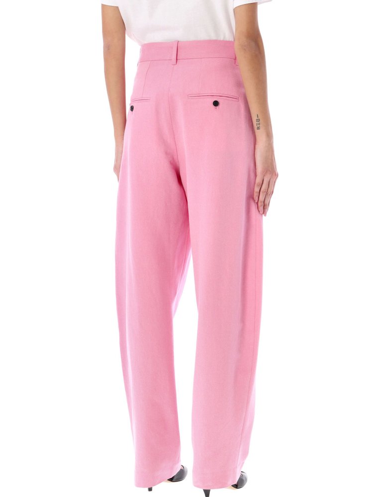 パンツ Isabel Marant Sopiavea Pants Sopiavea pinstriped high-rise pants in yellow - Isabel