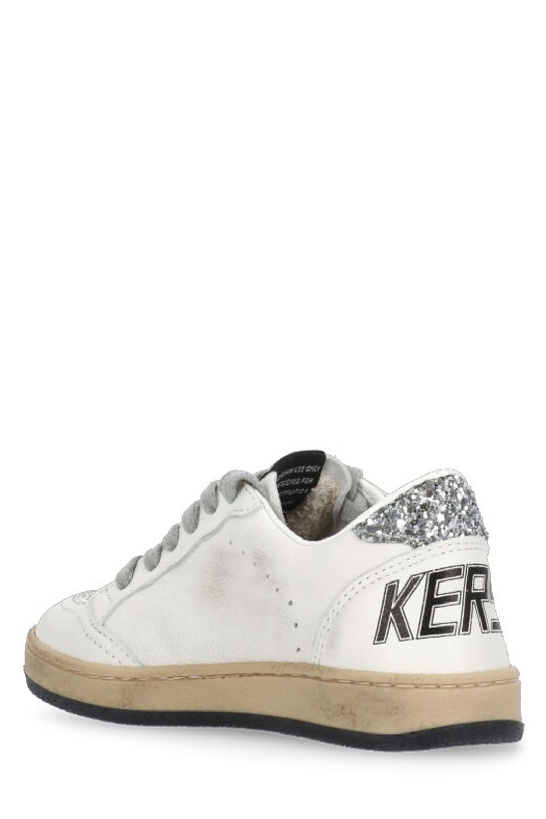 Golden Goose Kids Ball Star Patch Round Toe Sneakers