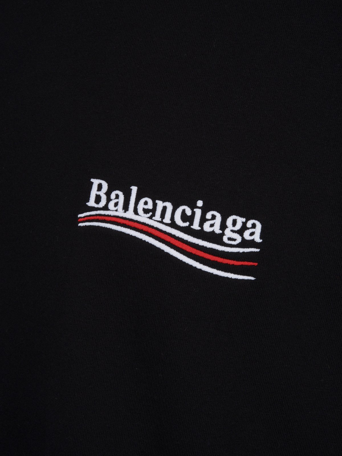 Balenciaga Political Campaign Logo Printed Crewneck T-Shirt