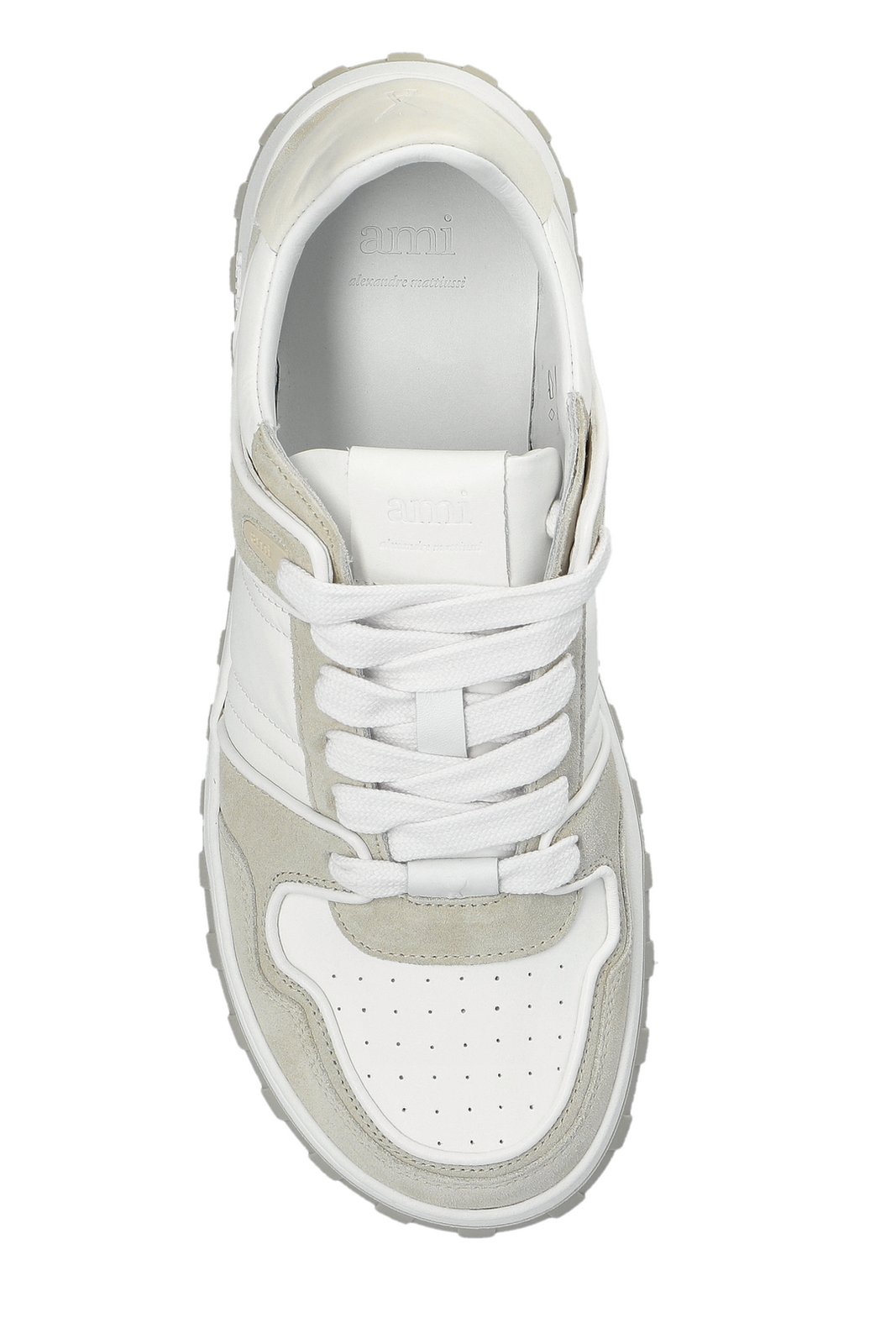 ✩ Ami ✩ Shop AMI Logo Embossed Low-Top Sneakers on Sale at BeyondStyle