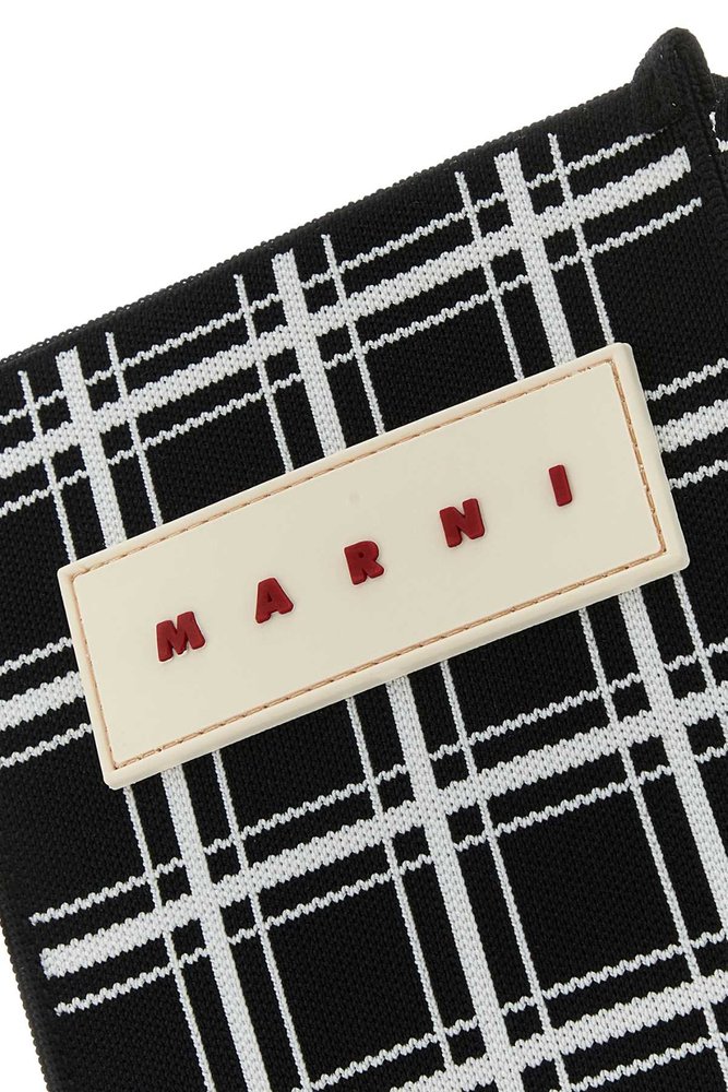 Marni Checked Jacquard Mini Shoulder Bag – Cettire