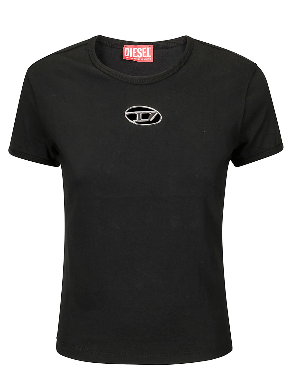 Diesel T-Uncutie-Long-Od Cropped T-Shirt