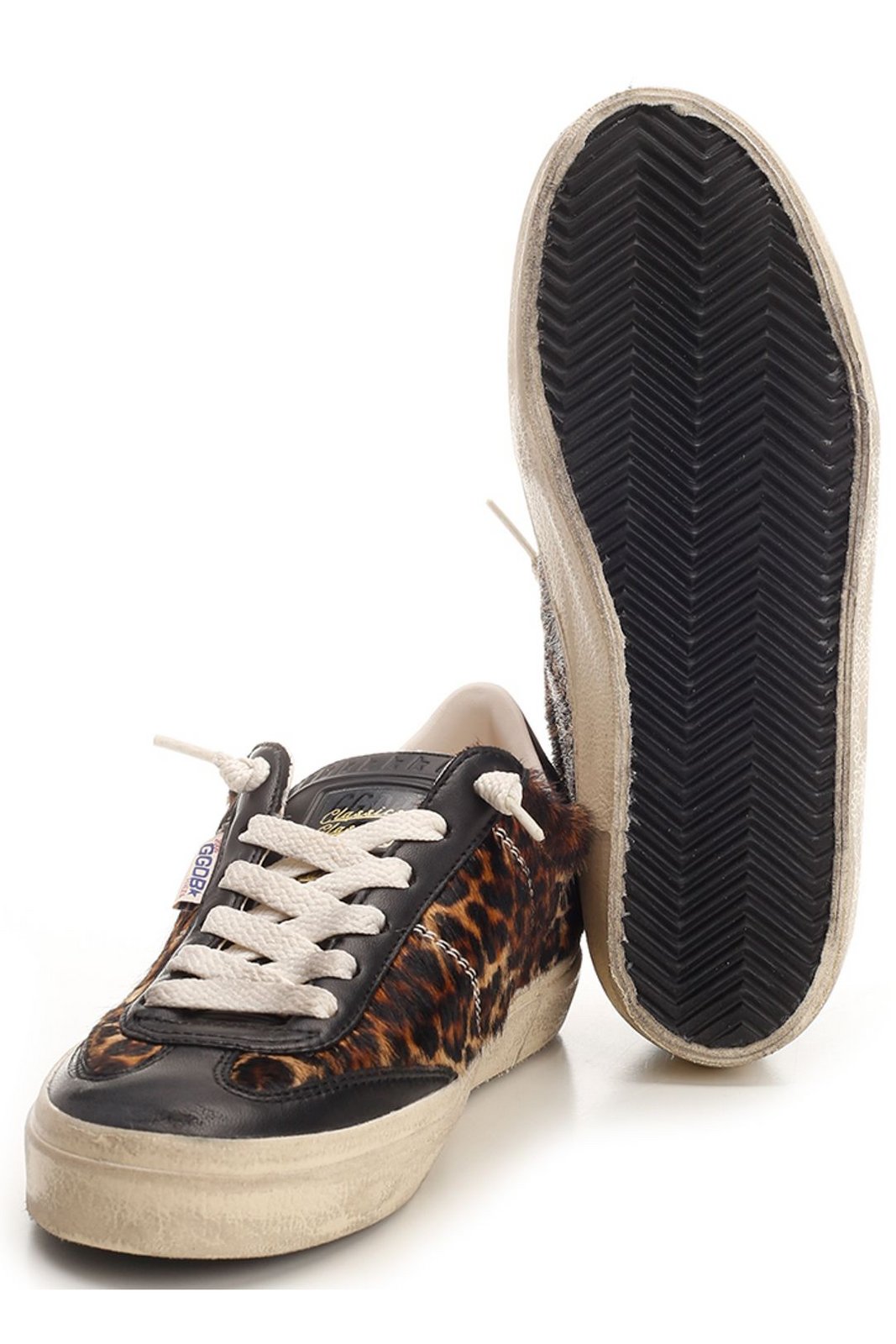 Golden Goose Deluxe Brand Soul Star Leopard Printed Sneakers