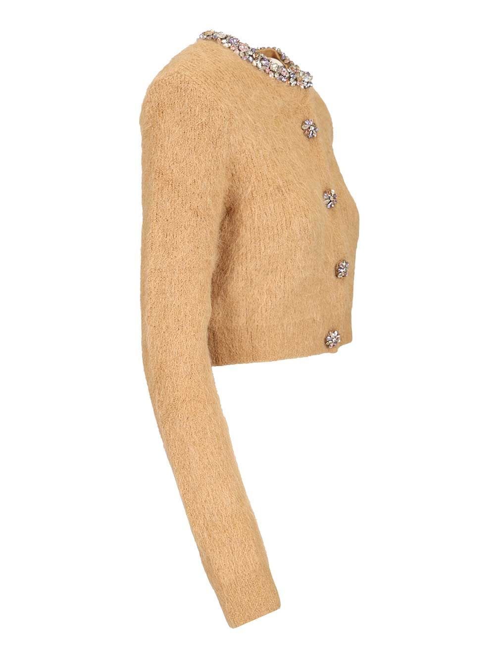Self-Portrait Embellished Trim Cardigan