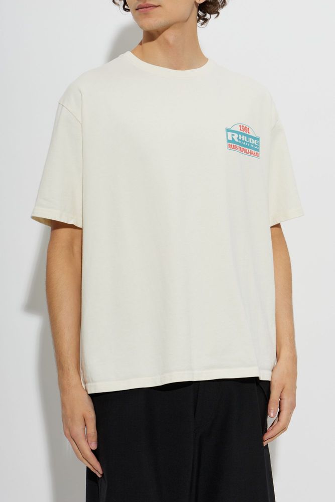 Rhude 랠리 팀 프린트 티셔츠